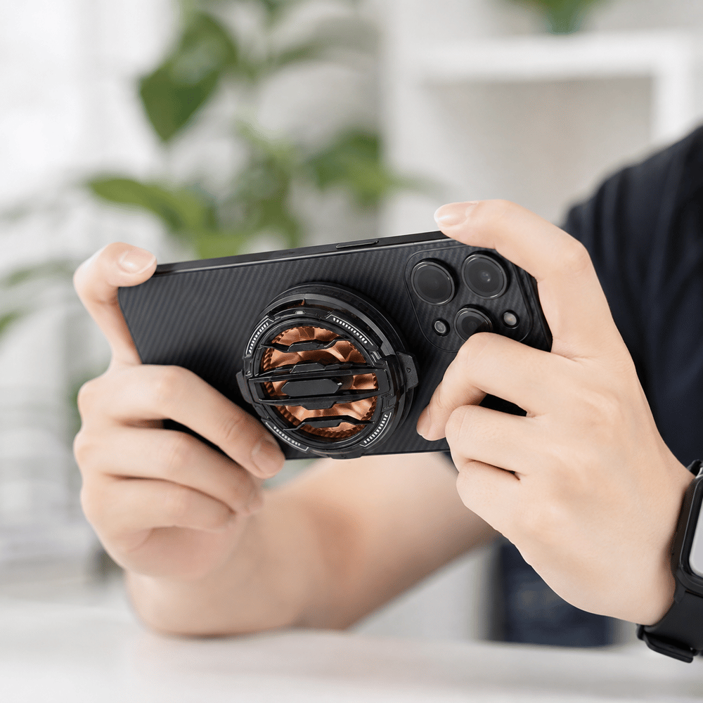 CX07 Manyetik Telefon Soğutucu Fan 15W Güçlü Hızlı Soğutma Sessiz Çalışma 5V 3A Mobil Oyun Telefon Soğutucu