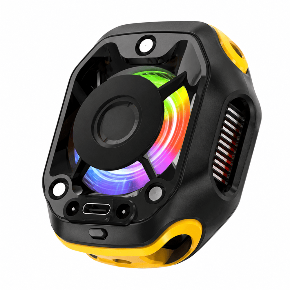 CX12 Manyetik Telefon Soğutucu Fan 10W Hızlı Soğutma RGB Aydınlatmalı Sessiz Type-C Mobil Oyun Soğutucu