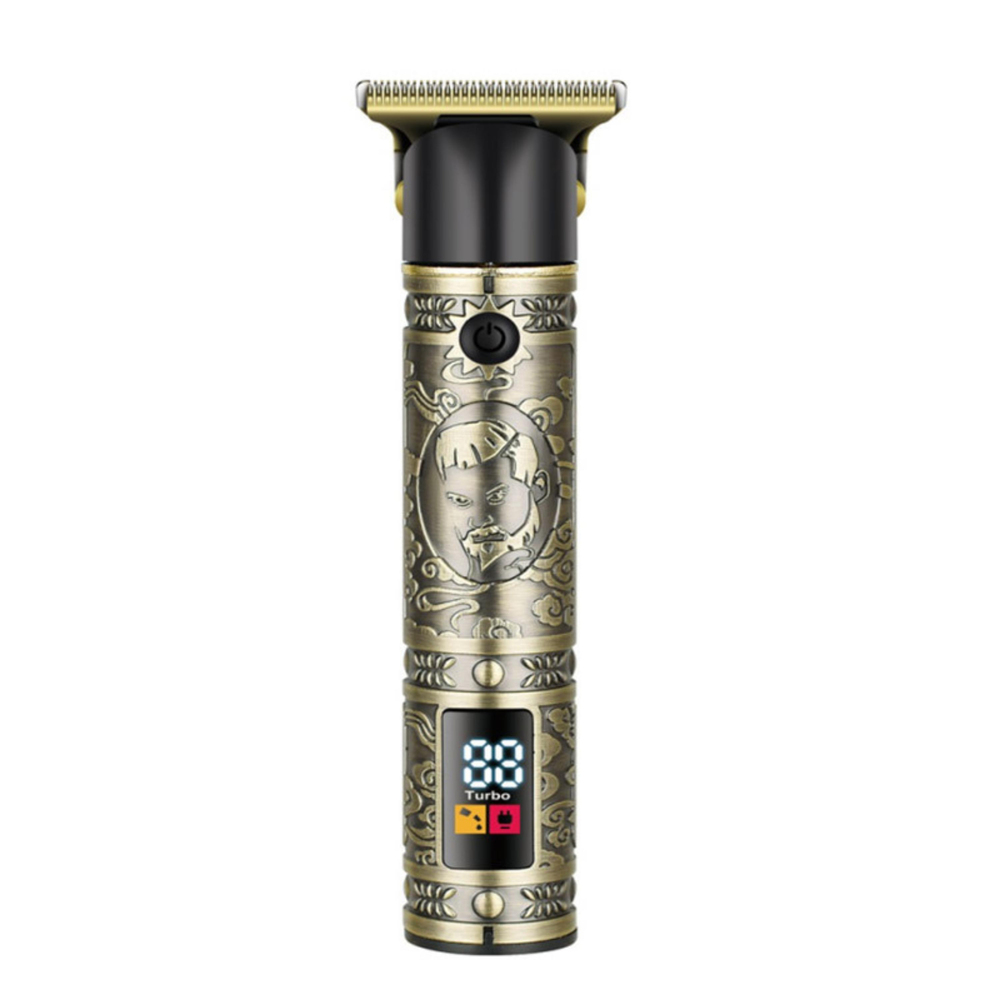 Daling DL 111A Profesyonel Şarjlı Çizik Tıraş Makinesi T Blade 01 mm Sıfıra Yakın Kesim Dijital Ekran Turbo Mod Sakal Ense Saç Sakal Kesme Makinesi