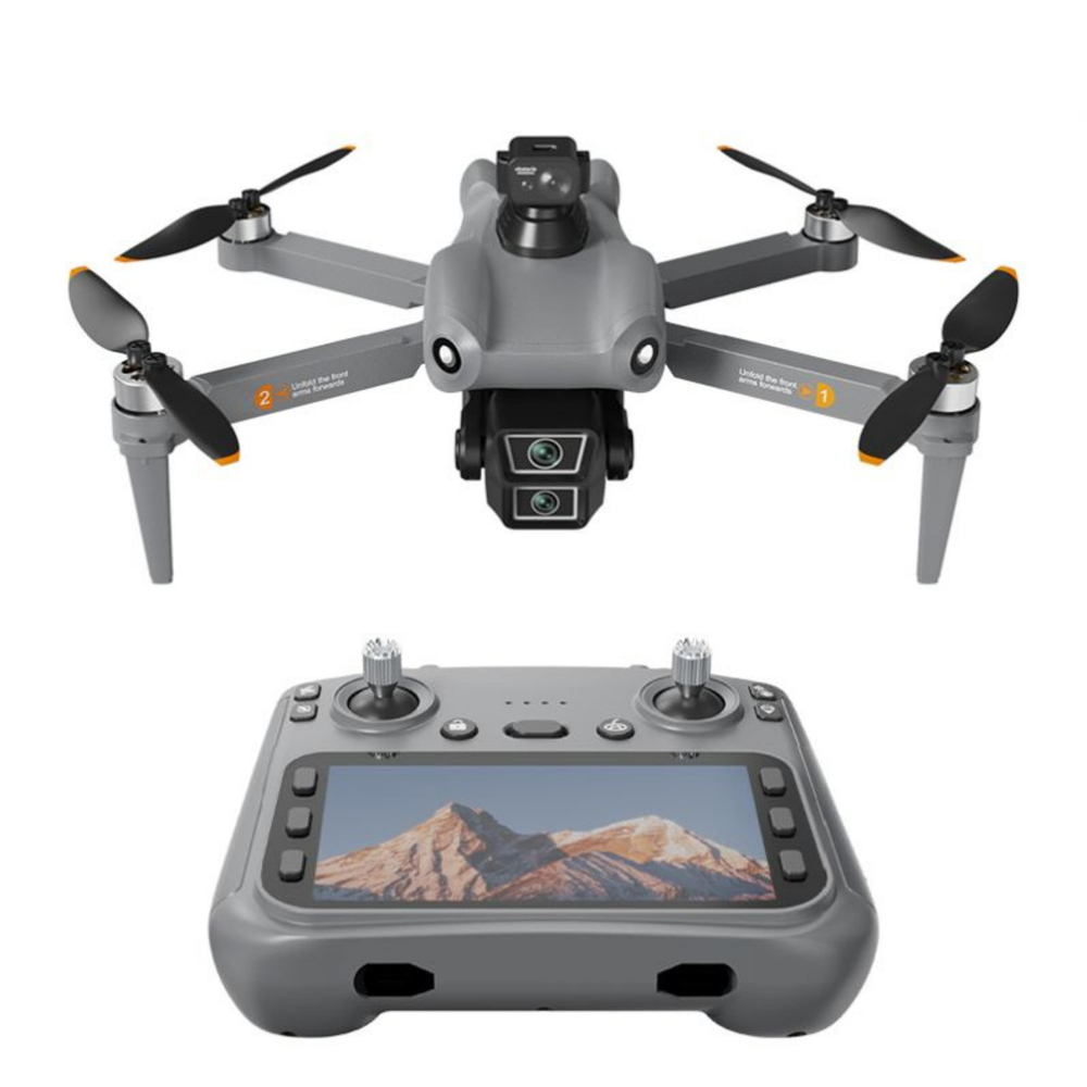 K19 Max HS322 GPS Geri Dönüşlü Çift Kameralı Engel Algılamalı Katlanabilir Hd Kameralı Drone Ekran Kumandalı