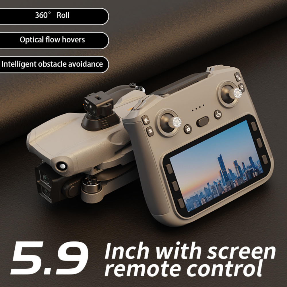 K19 Max HS322 GPS Geri Dönüşlü Çift Kameralı Engel Algılamalı Katlanabilir Hd Kameralı Drone Ekran Kumandalı