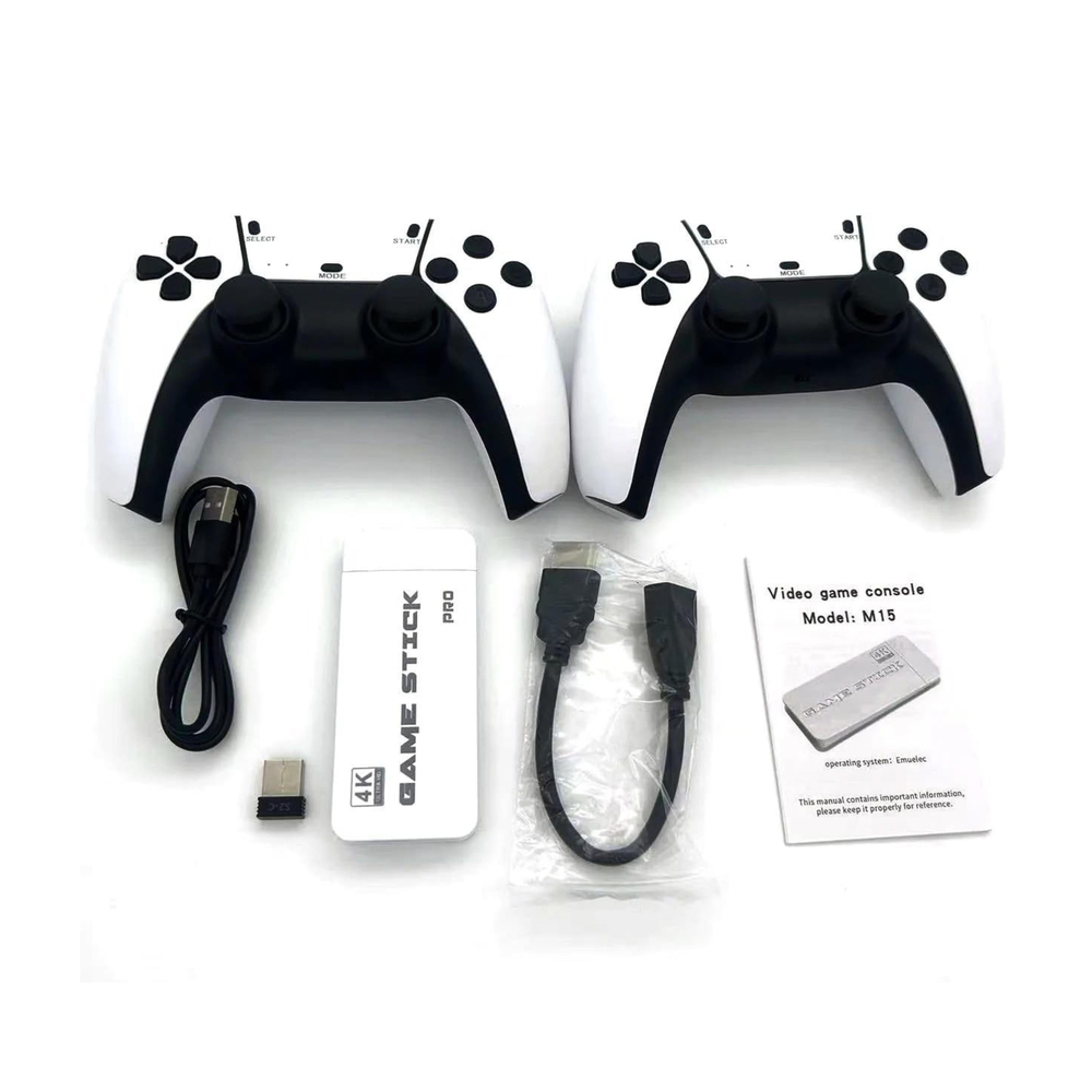 M15 PS5 Tasarımlı Çift Kollu 20.000 Oyunlu Oyun Konsolu