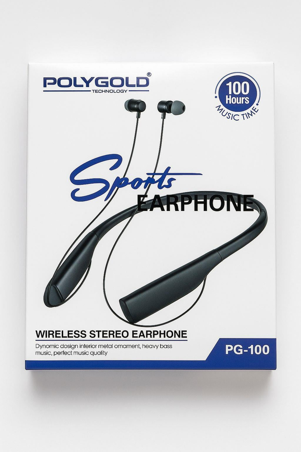 PG-100 Boyun Askılı Kablosuz Bluetoothlu Spor Kulaklık 