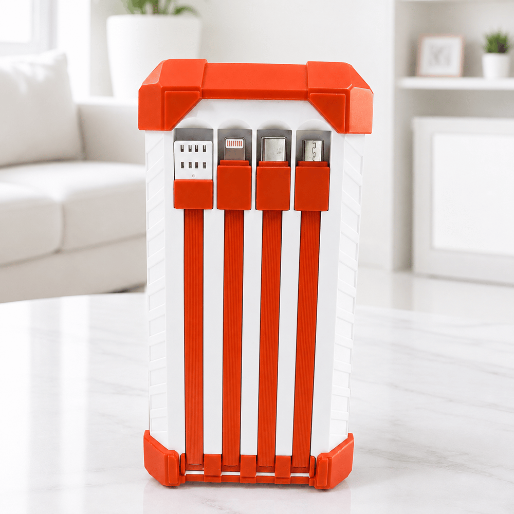 PG-PW860 60000 mAh Powerbank 22.5W Hızlı Şarj 4 Entegre Kablolu LED Dijital Göstergeli 4 USB Çıkışlı Taşınabilir Güç Bankası