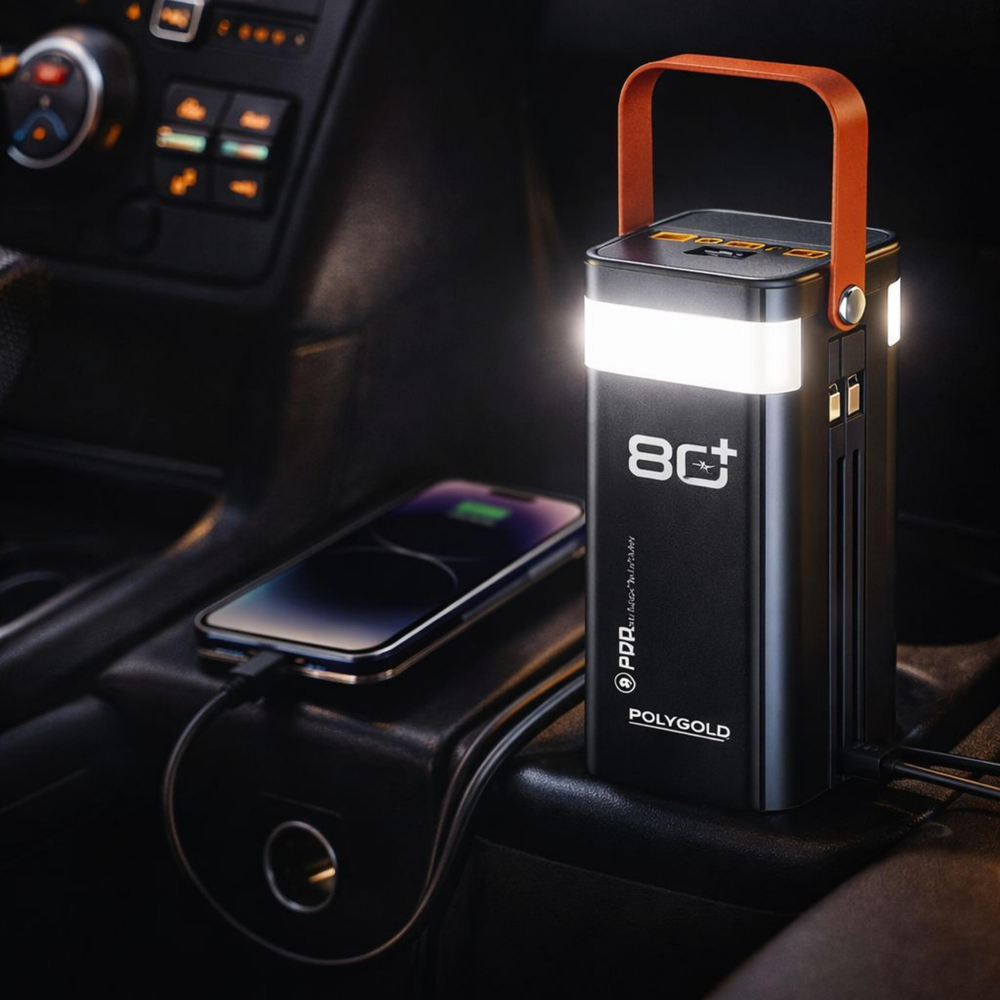 PW680 80000 Mah Taşınabilir Powerbank Şarj Aleti Led Işıklı Çoklu Giriş Çıkışlı Hızlı Şarj Type-c Lightning Dijital Göstergeli 2 Çıkışlı Powerbank Fenerli