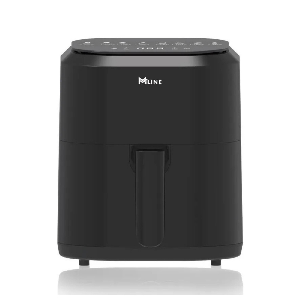 Siyah Mline 4 Litre AirFryer Sıcak Hava Fritözü