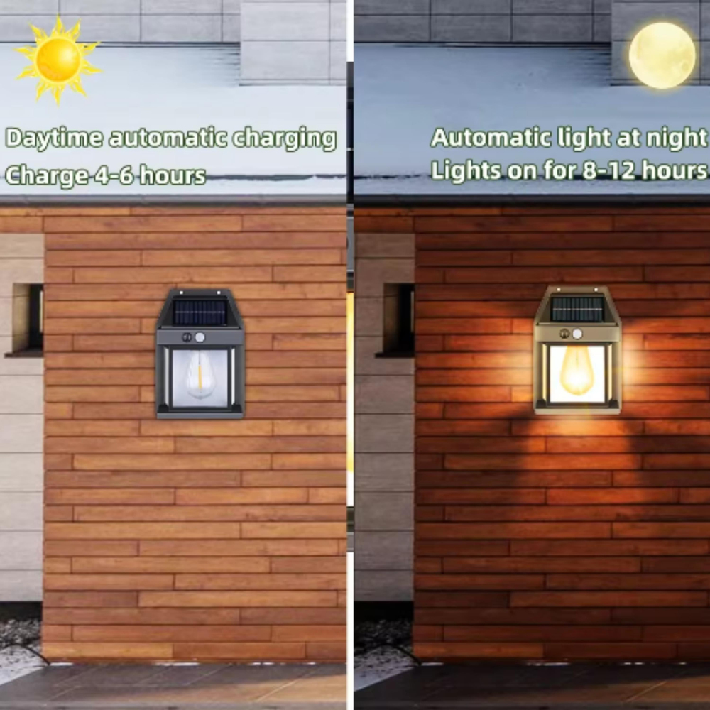 Solar Enerji ile Çalışan Hareket Sensörlü Dış Mekan Duvar Lambası 888  Güneş Paneli Şarjlı Su Geçirmez Işık Bahçe Aydınlatması Otomatik Sensörlü Solar Wall Lamp