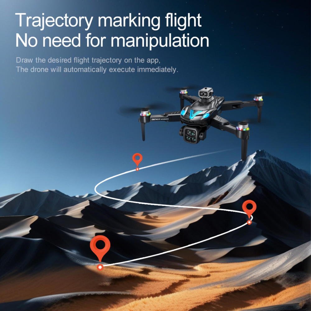 V188 Max HS325 Drone Katlanabilir Kameralı Wifi Bağlantılı Uzaktan Kumandalı Hd Çift Kameralı Mini Drone Ekran Kumandalı 