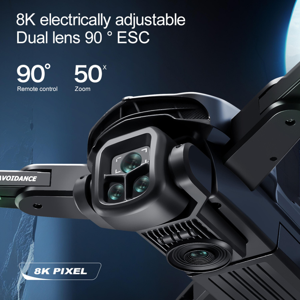 V188 Max HS325 Drone Katlanabilir Kameralı Wifi Bağlantılı Uzaktan Kumandalı Hd Çift Kameralı Mini Drone Ekran Kumandalı 