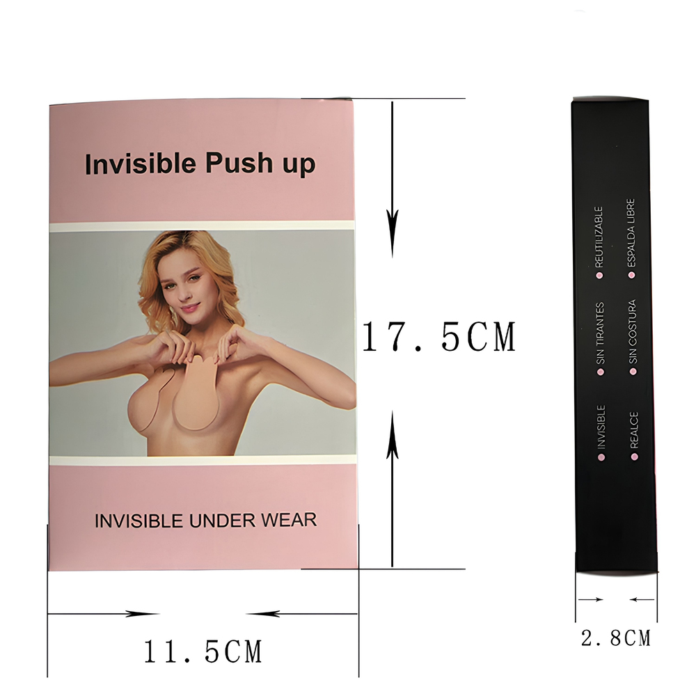 Yapışkanlı Görünmez Göğüs Kaldırıcı Ped Push Up Sütyen Göğüs Ucu Gizleyici Askısız Destekleyici Görünmez Sütyen