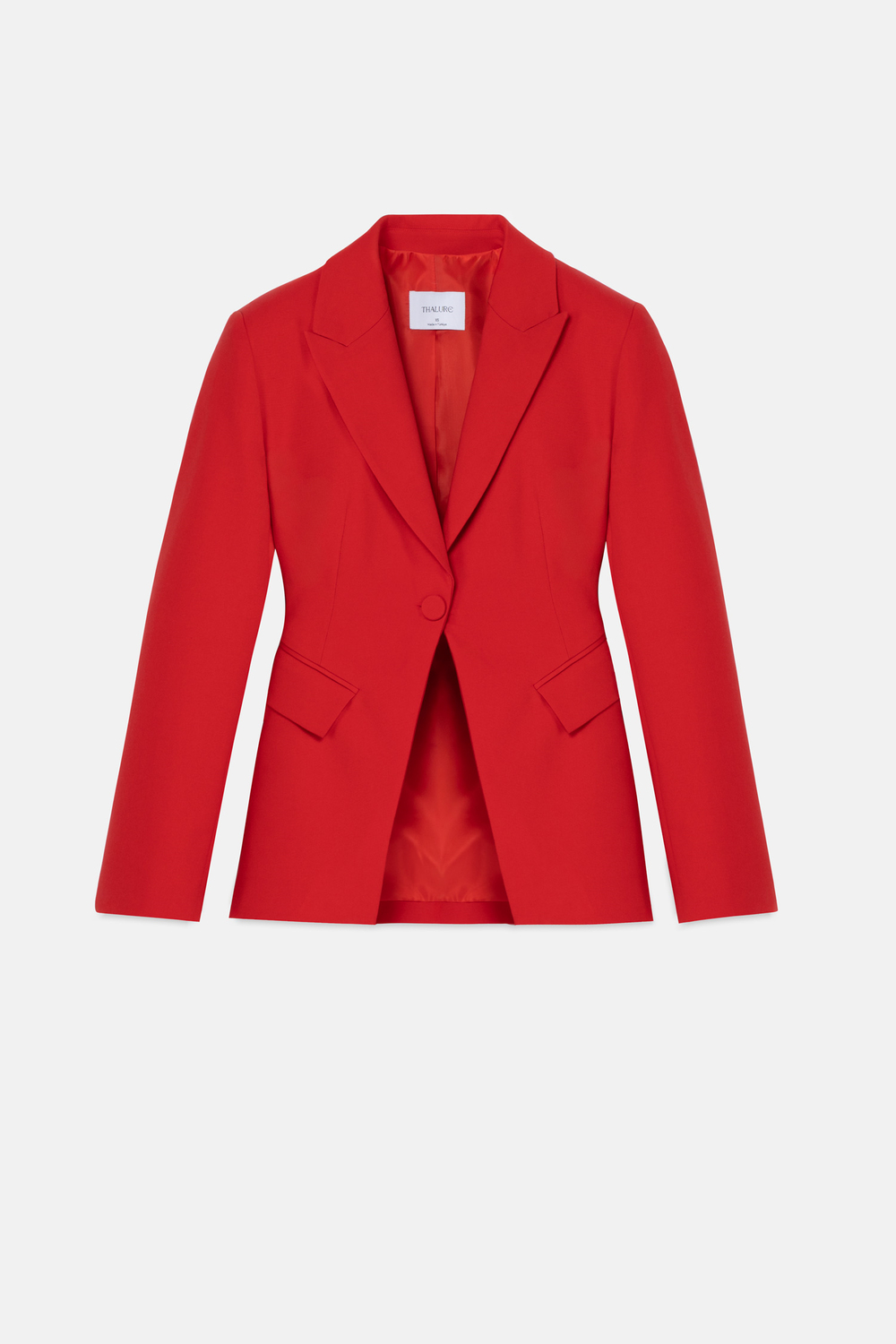 Kadın Kırmızı Tek Düğmeli Blazer