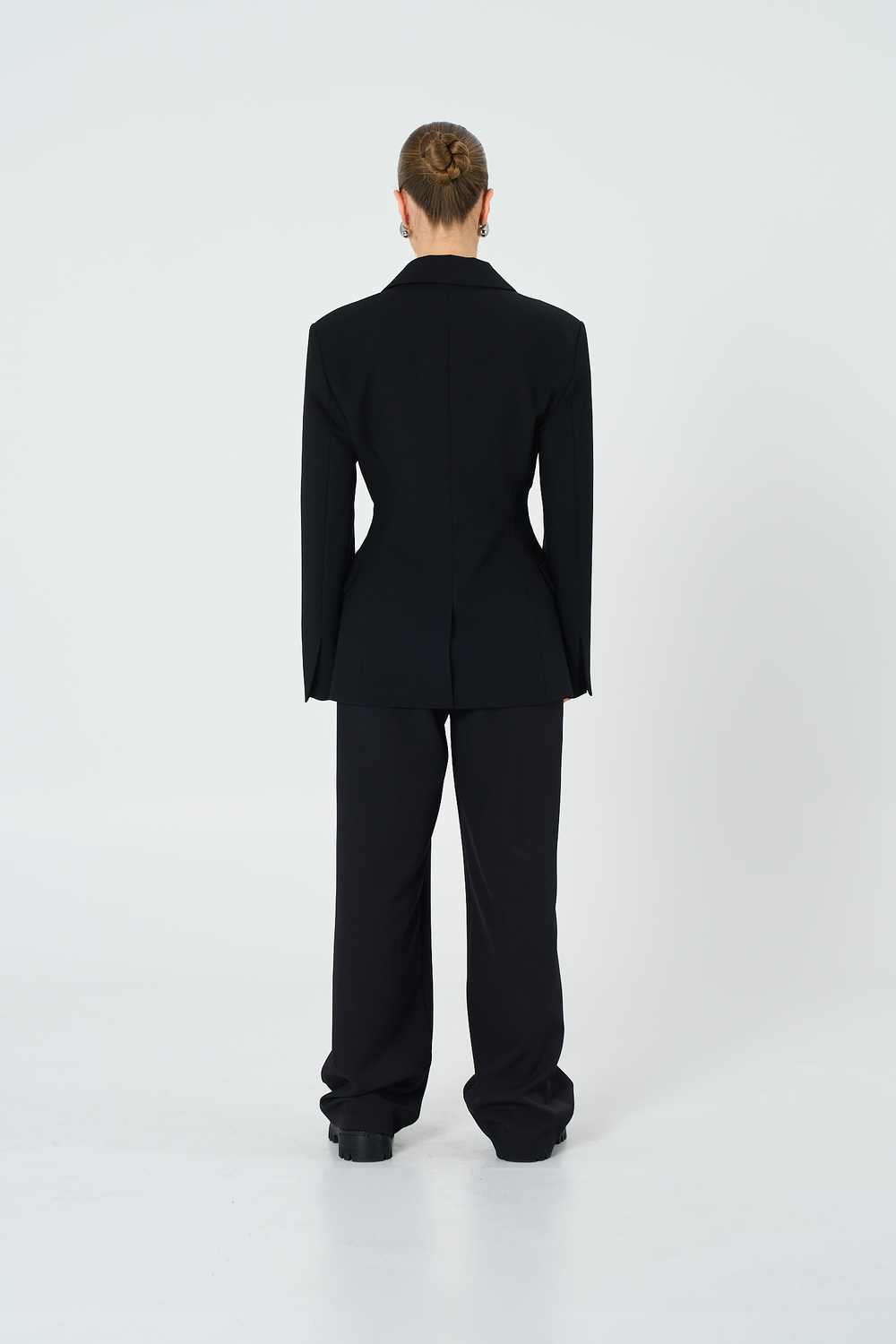 Kadın Siyah Kum Saati Form Blazer