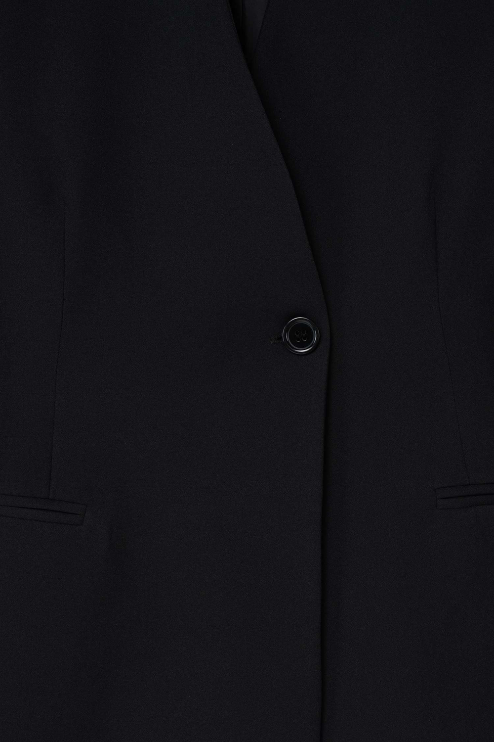 Kadın Siyah Yakasız Blazer