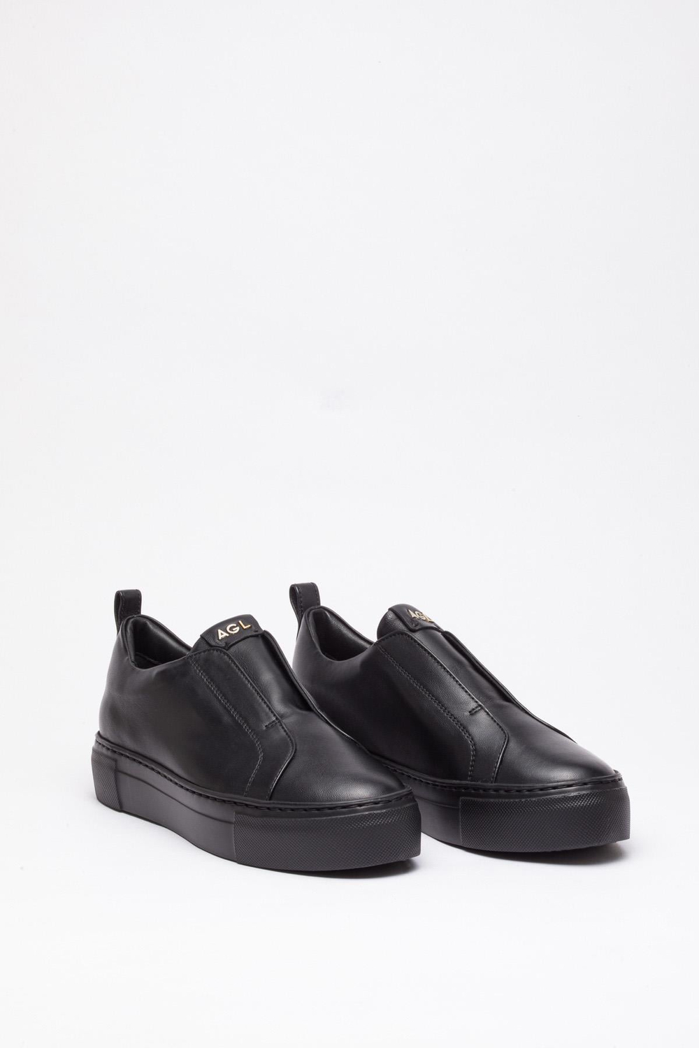 Siyah Deri Sneakers
