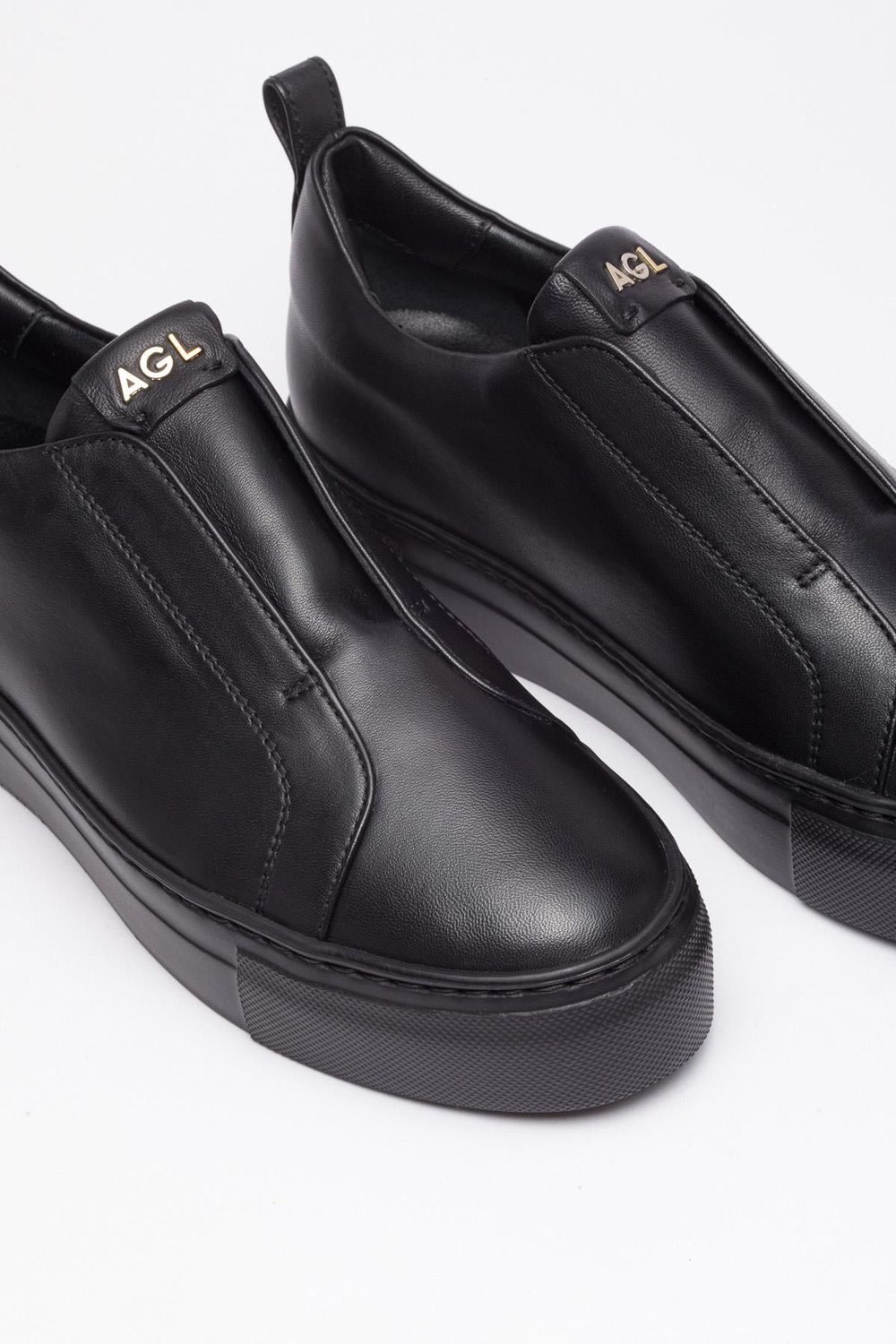Siyah Deri Sneakers
