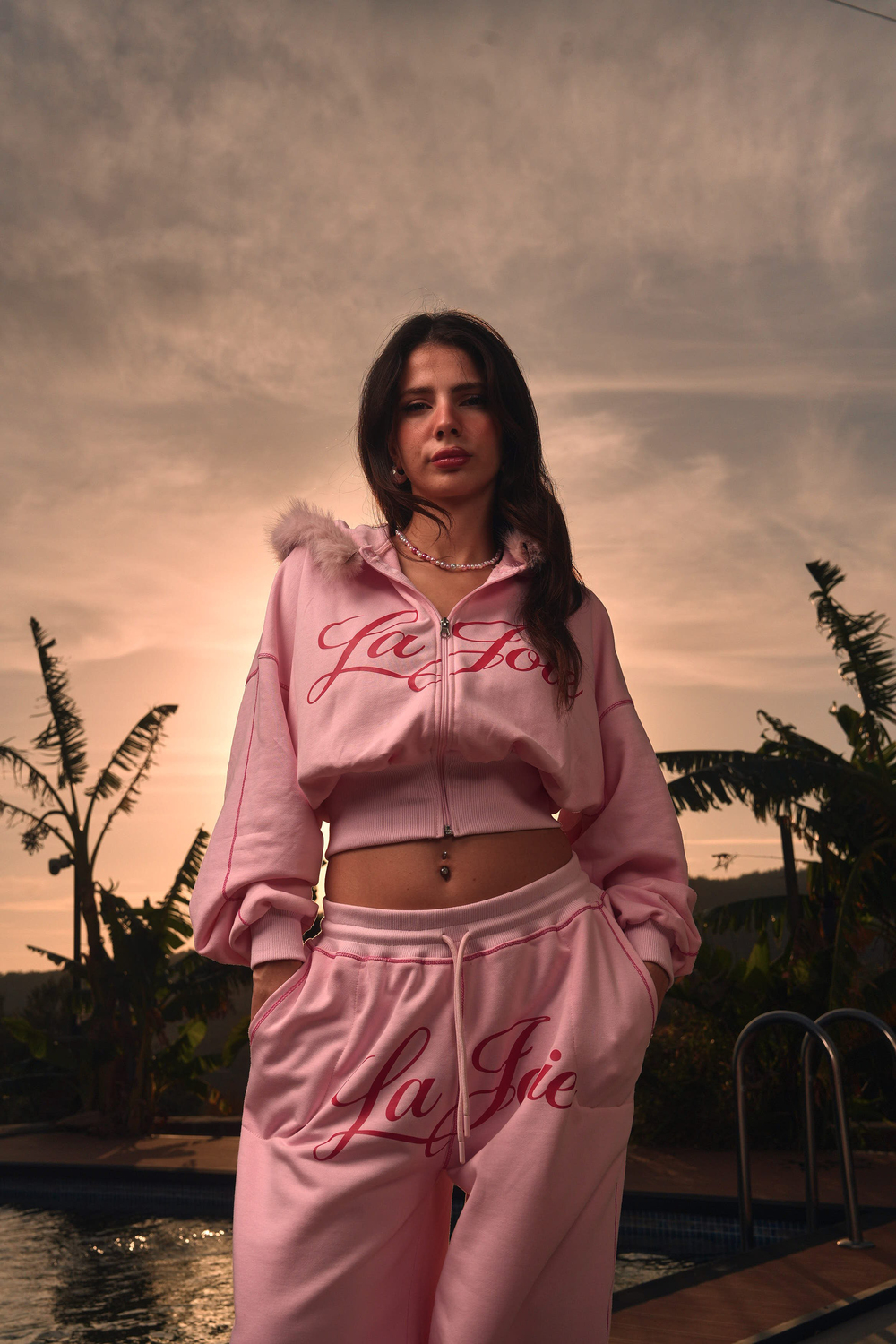 Pink Obsession Kapüşonlu Üst