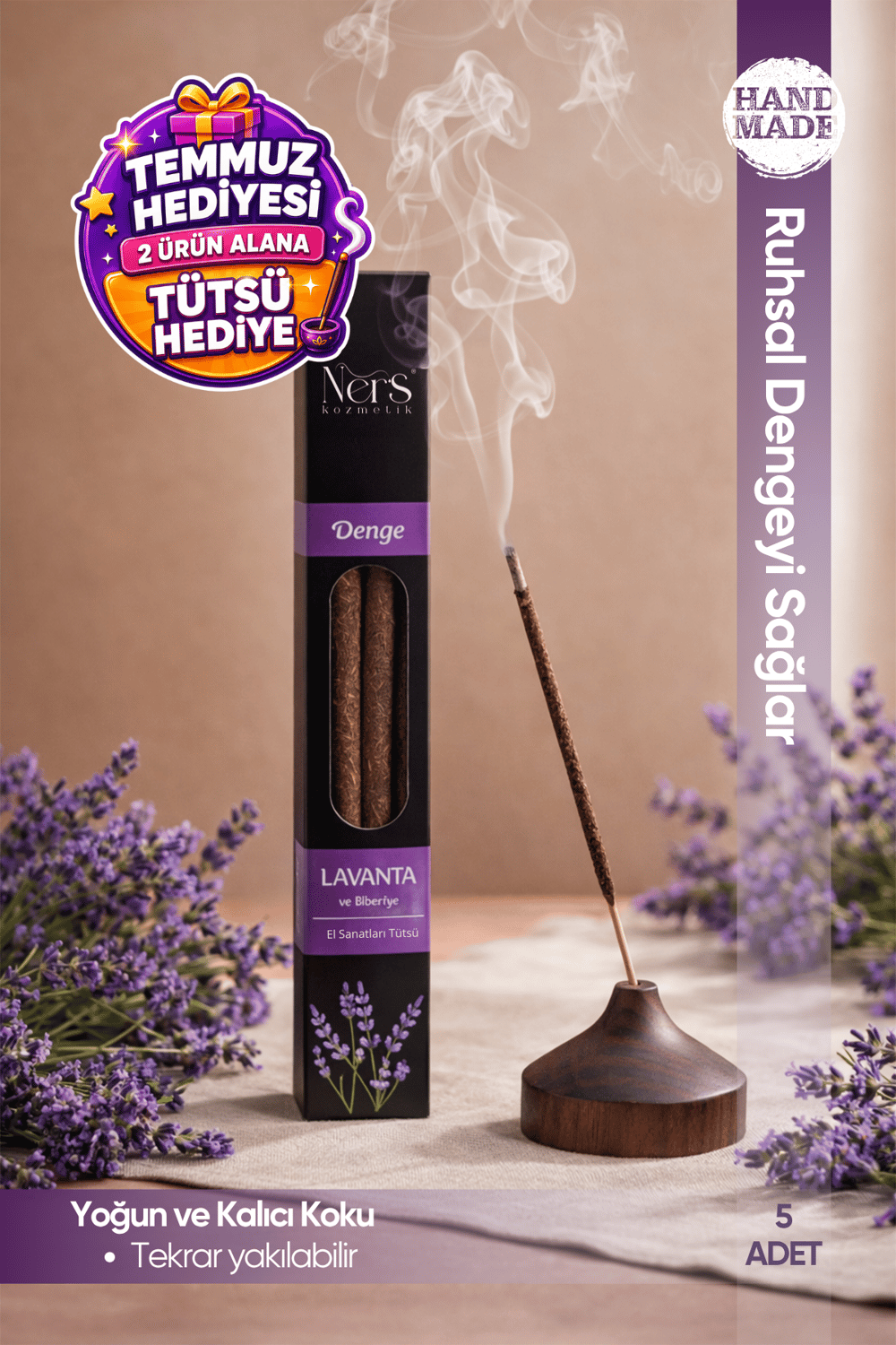 Lavanta Tütsüsü – Denge ve Sakinlik | El Yapımı