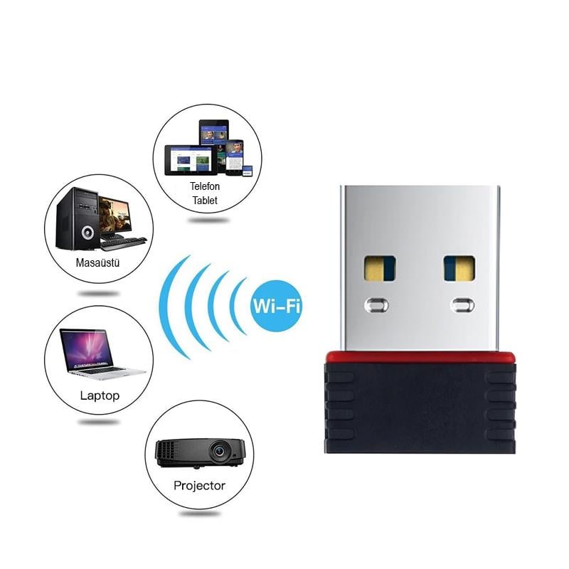 Usb Wi-fi Adaptör- 300 Mbps 802.11n