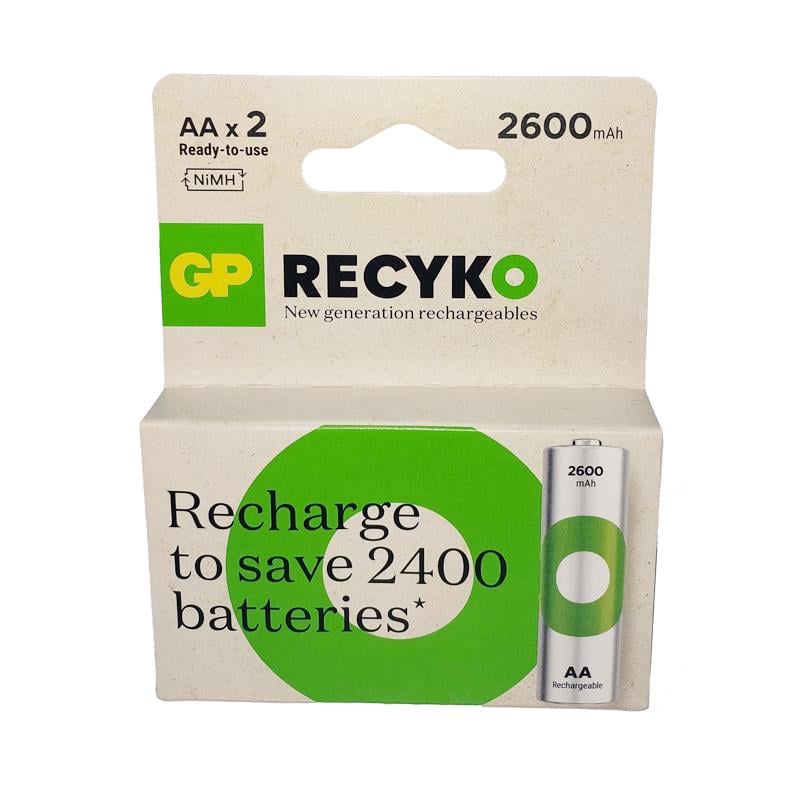 Gp RECYKO 2700mAh R6 AA Sarjli Pil 2 Lİ