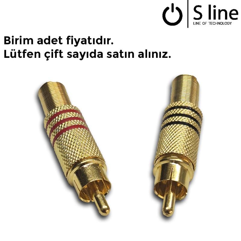 OEM RCA Erkek Gold (Kırmızı/Siyah)