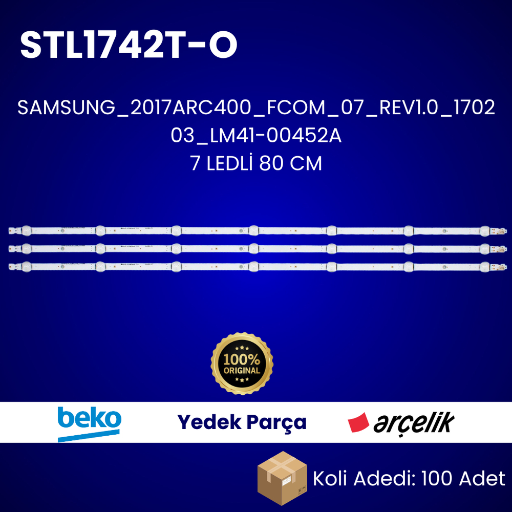 SAMSUNG_2017ARC400_FCOM_07_REV1.0_170203_LM41-00452A ORIJINAL LED KOLİ: 50 ADET