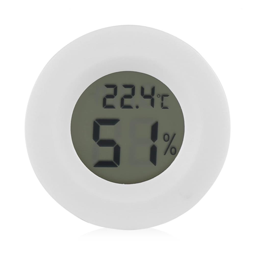 Dijital Termometre ve Higrometre LCD Ekranlı Sıcaklık Nem Ölçer- Beyaz