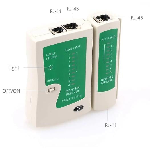 Sline RJ45 + RJ11 Kablo Test Cihazı 