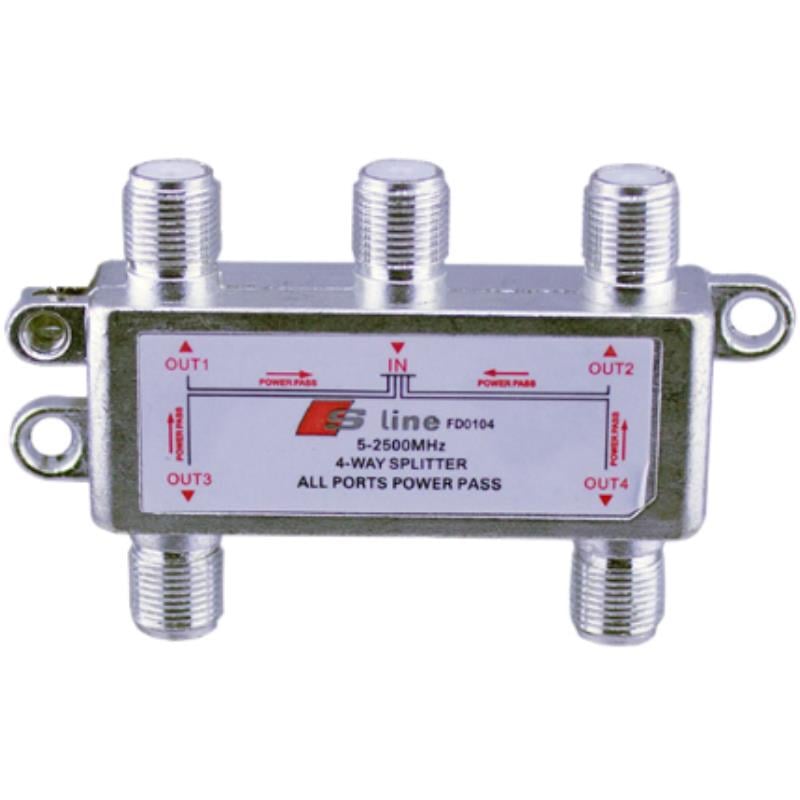 SLine 5-2500MHz 4lü Uydu Dağıtıcı 1/4 Splitter 
