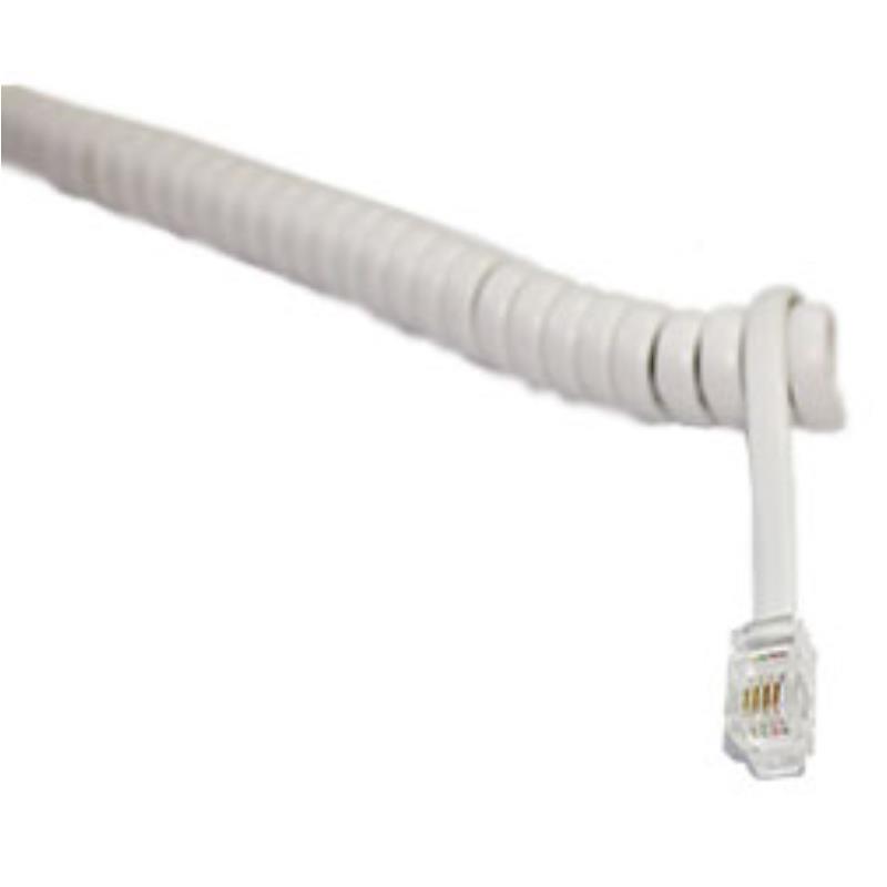 OEM Telefon Spiral Kablosu Beyaz