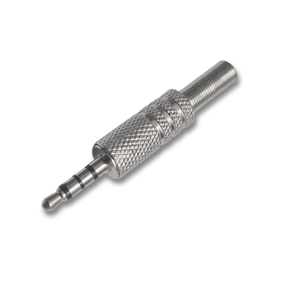 3,5mm Stereo Metal Plug - 3 Boğumlu Jak Konnektör