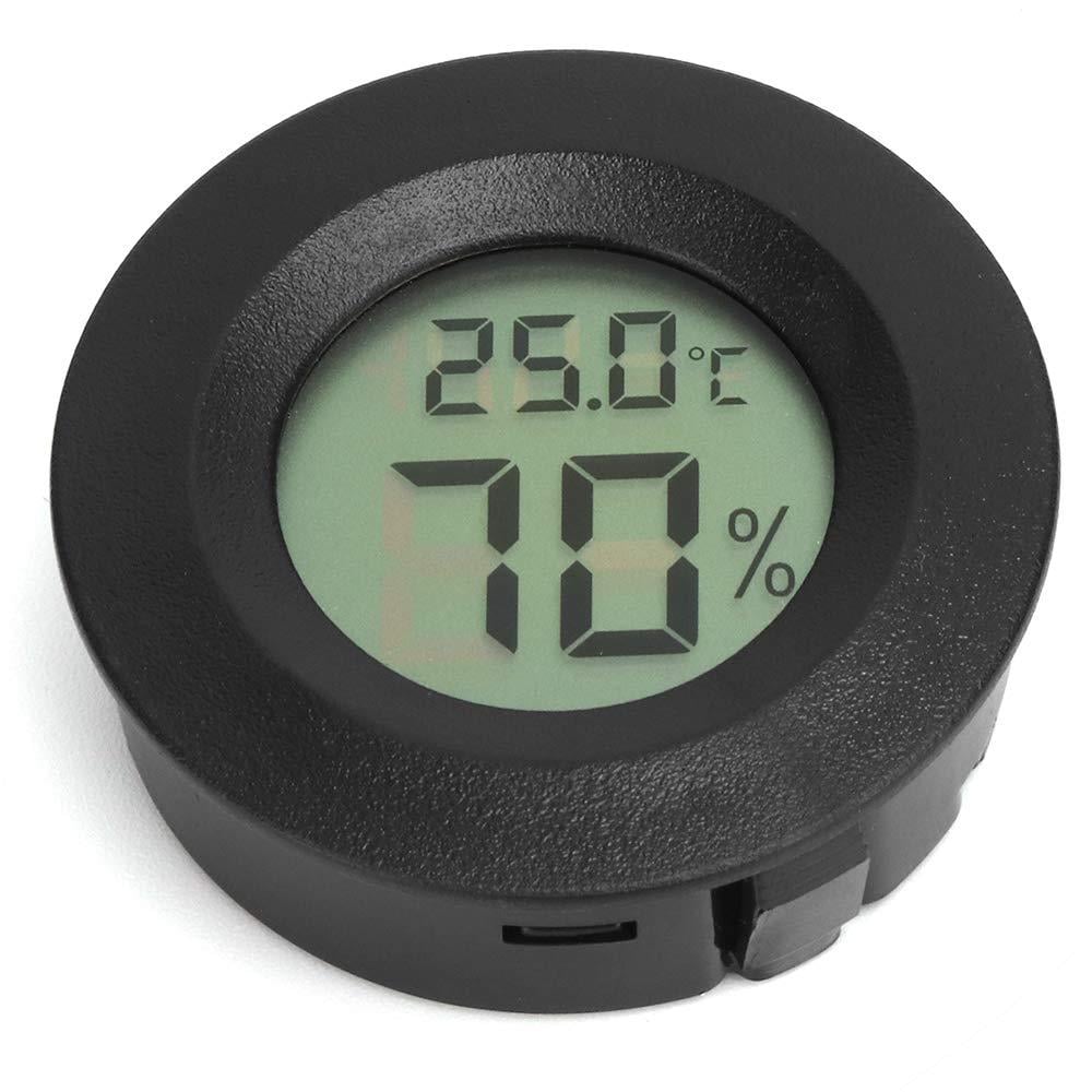 Dijital Termometre ve Higrometre LCD Ekranlı Sıcaklık Nem Ölçer- Siyah