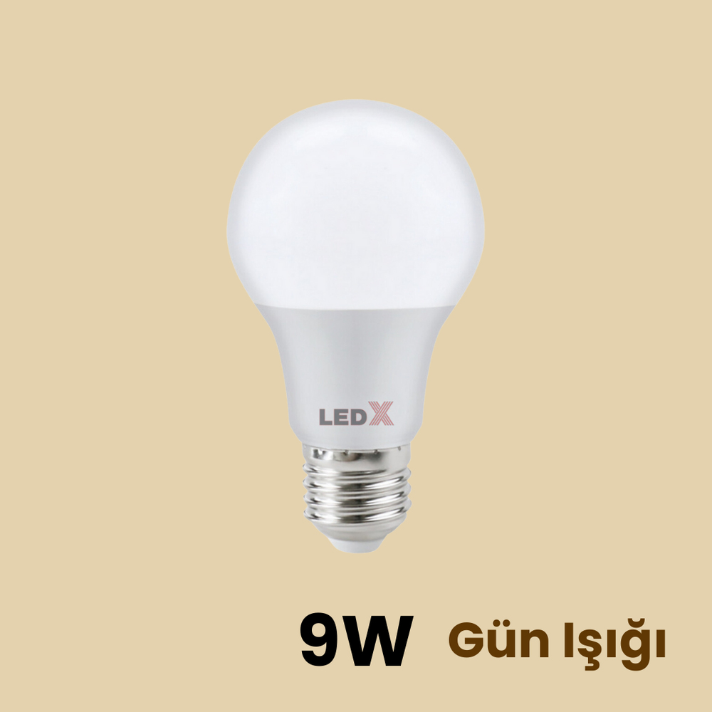 LEDX 9W Gün Işığı Ampül