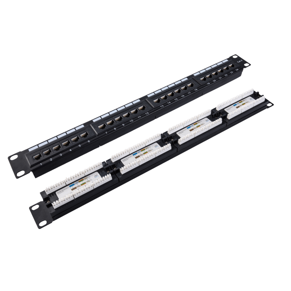 CAT6 Keystone Patch Panel – 24 Port