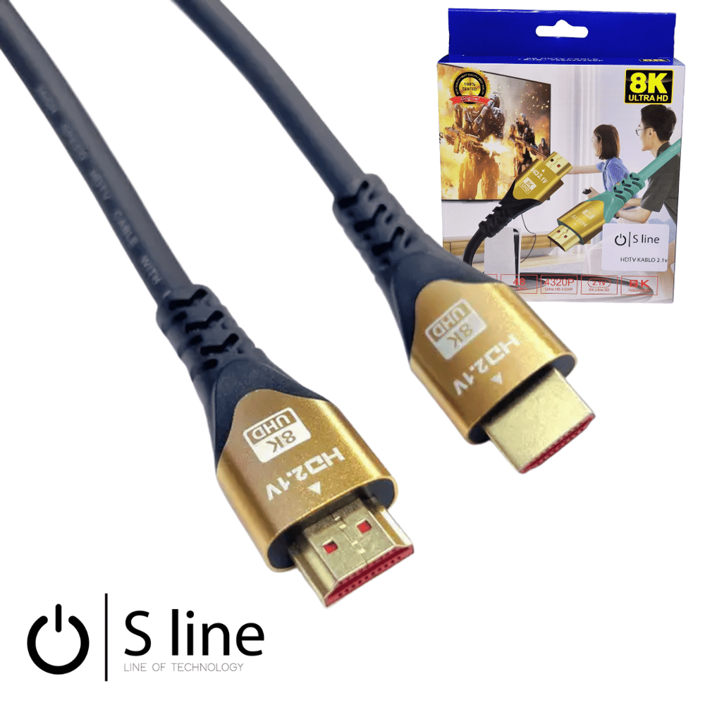 Sline 15 metre 8K HDMI Kablo Erkek-Erkek 