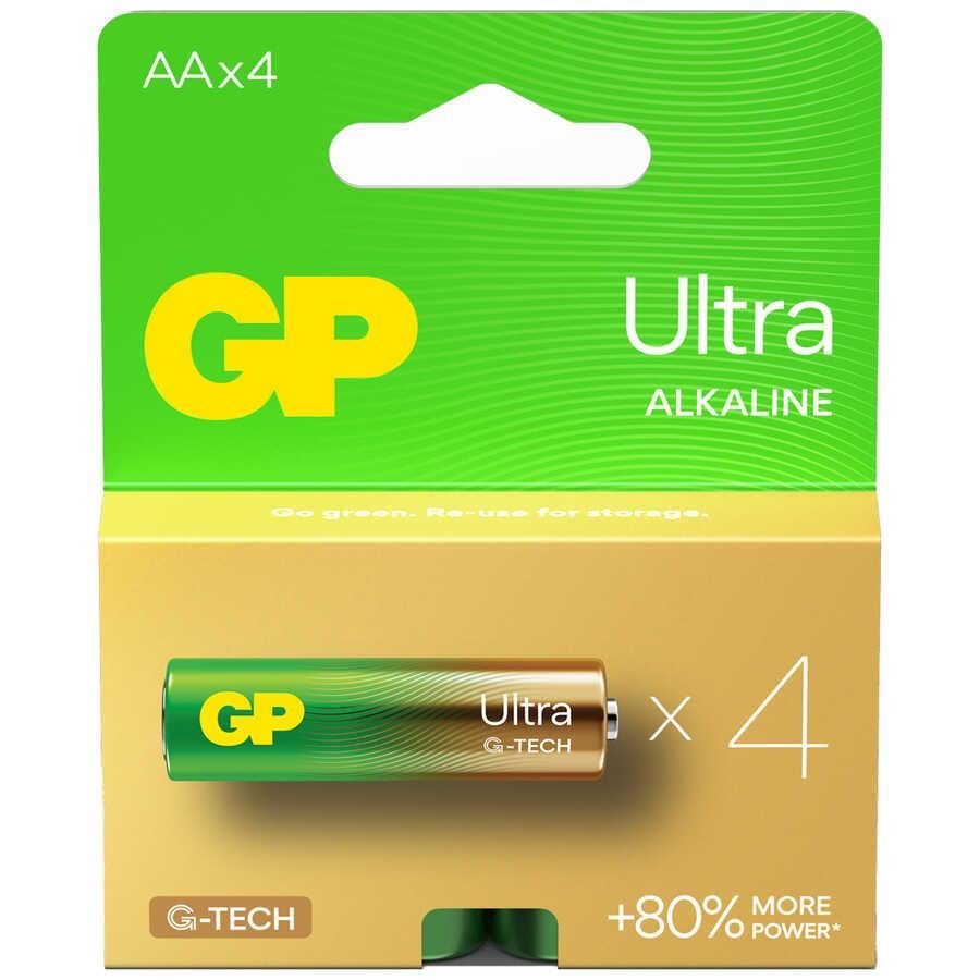 GP15AU-2U2 LR6 Ultra Alkalin 4Lı Pil