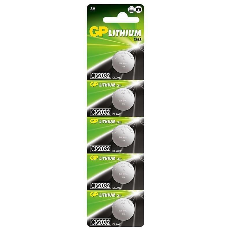 GP CR2032  5 Lİ KART 3V Lityum Para Pil