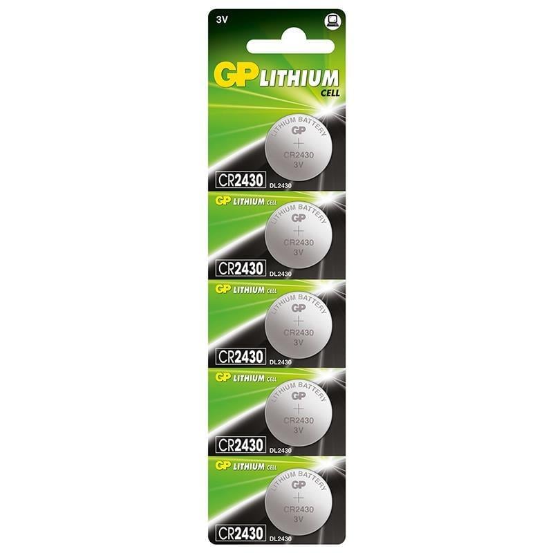 GP CR2430  3V Lityum Para Pil 5 Lİ KART