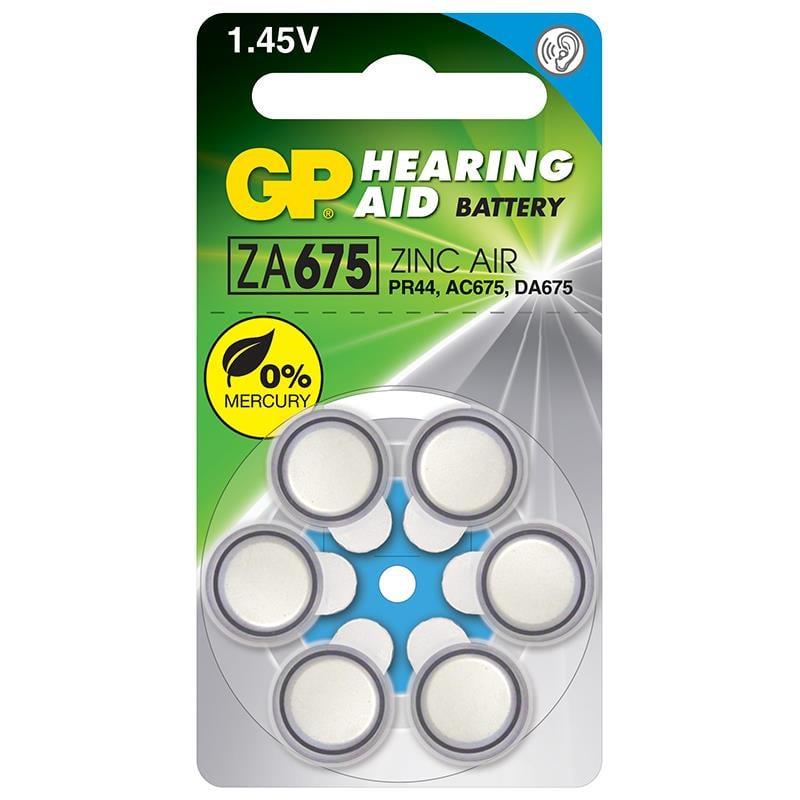GP ZA675 6Lı İşitme Cihazı Pili - PR44,AC675,DA675