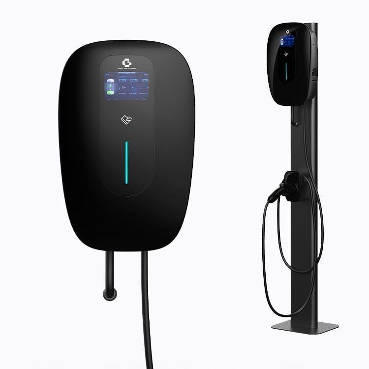 Duvar Tipi Elektrikli Araç Şarj Cihazı 22Kw Siyah