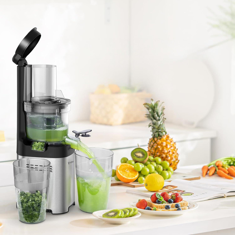 Yasomi FruitForce 8 Segment 180W Katı Meyve ve Sebze Sıkacağı (siyah)