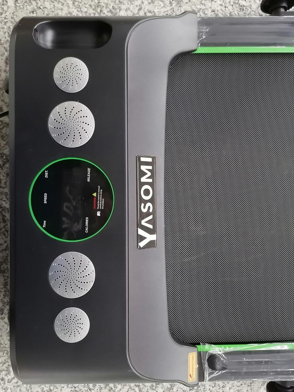 Yasomi I5 Siyah Hoparlörlü Katlanabilir Koşu Bandı 12 Km ( Türkiye Garantili)