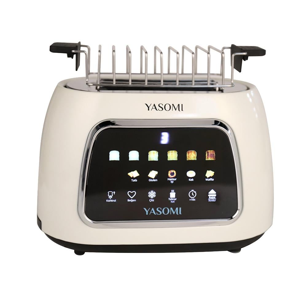 Yasomi KT-39T Dokunmatik Dijital Ekranlı Retro Ekmek Kızartma Makinesi
