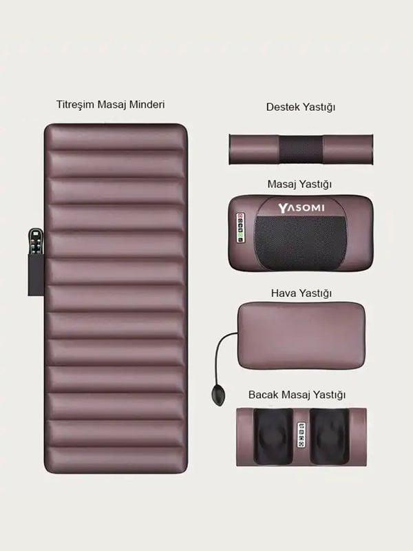 Yasomi Relaxon x10 Katlanabilir Elektrikli Tam Vücut Isıtmalı Masaj Yatağı