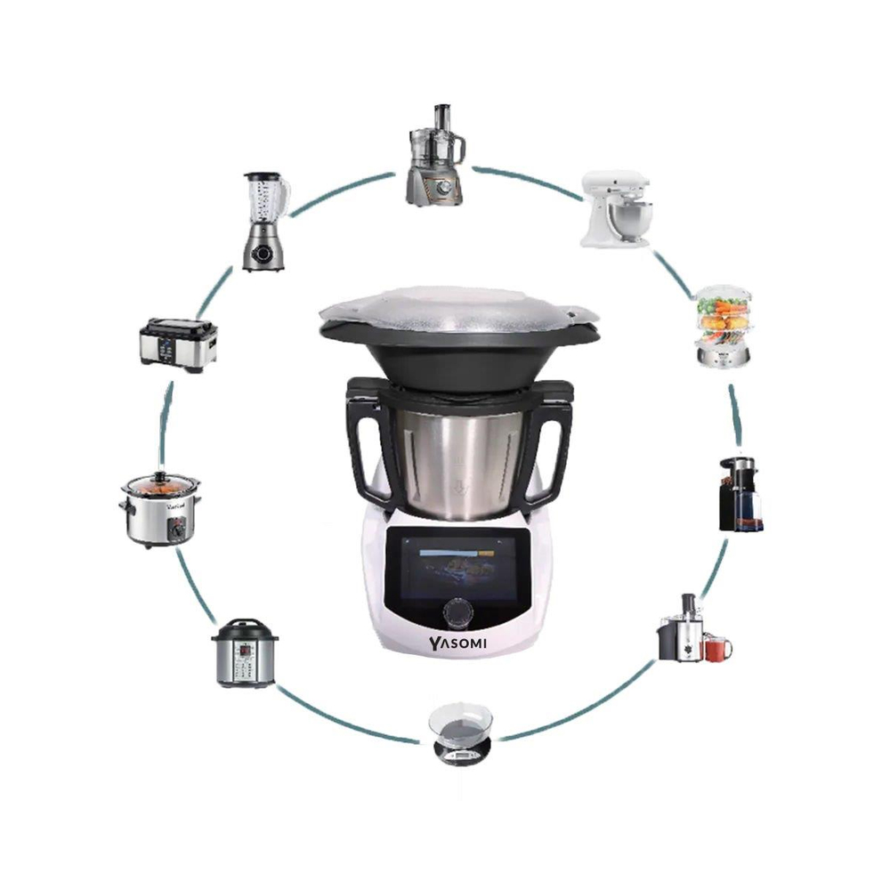 Yasomi Y99 Pro Akıllı Ekranlı Multifonksiyonel Yemek Yapma Mutfak Robotu ( Türkiye Garantili) y99