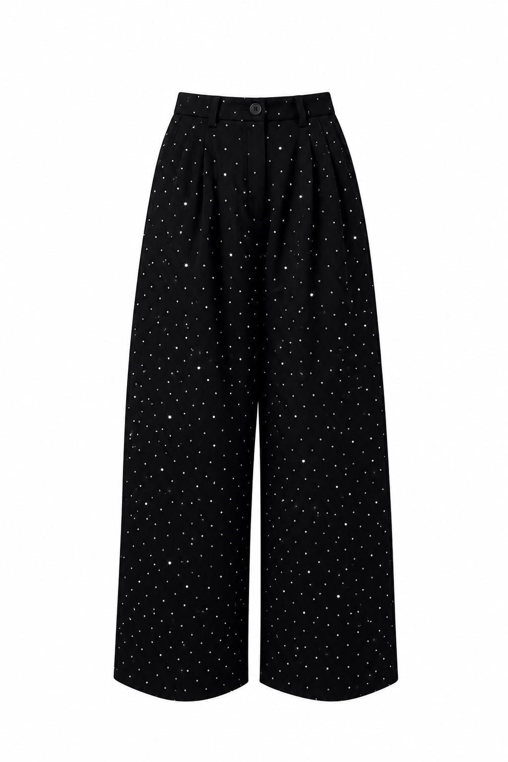 Also Siyah İthal Taşlı Balon Pantolon