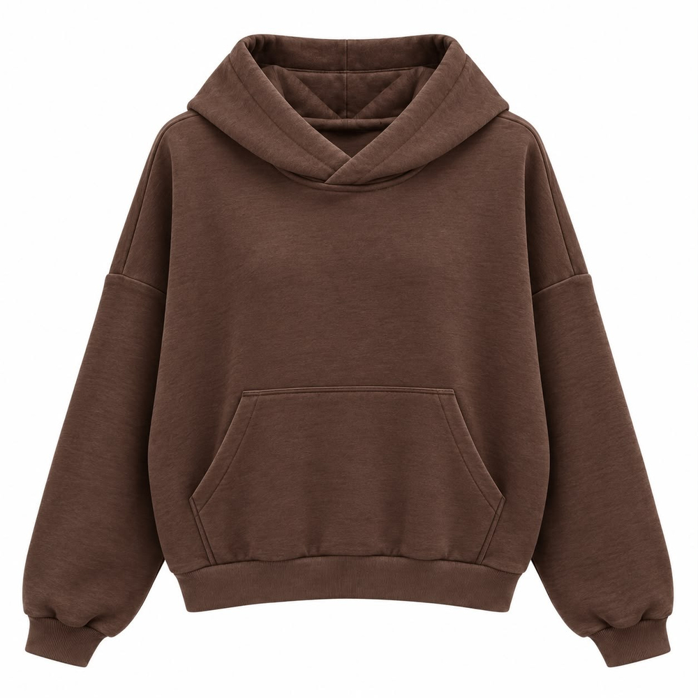 Angel Kahve Arkası Pul Baskılı Sweat
