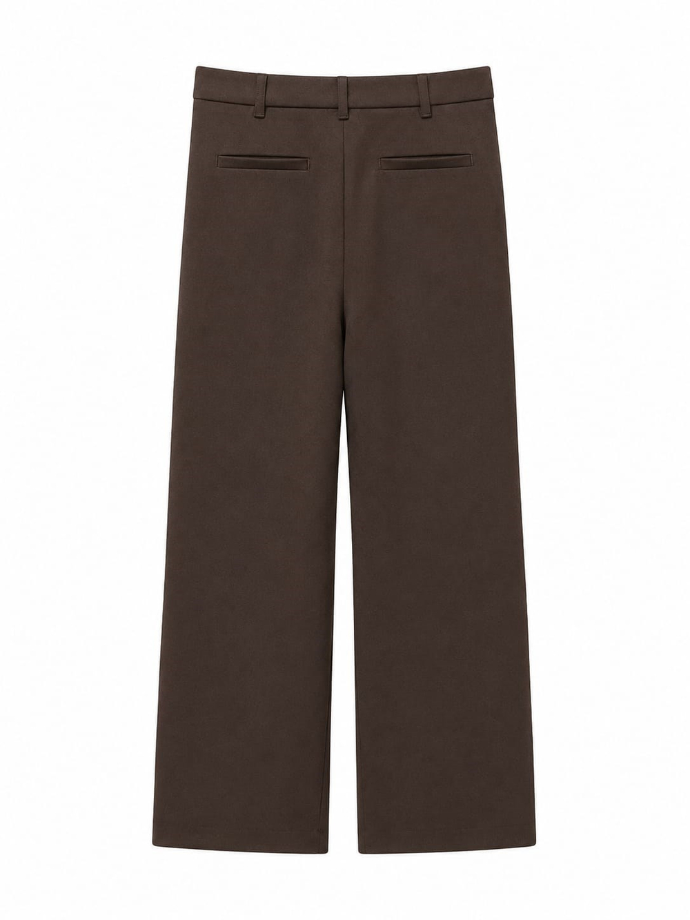 Azura Kahve Gizli Cep Detaylı Mini Flare Pantolon