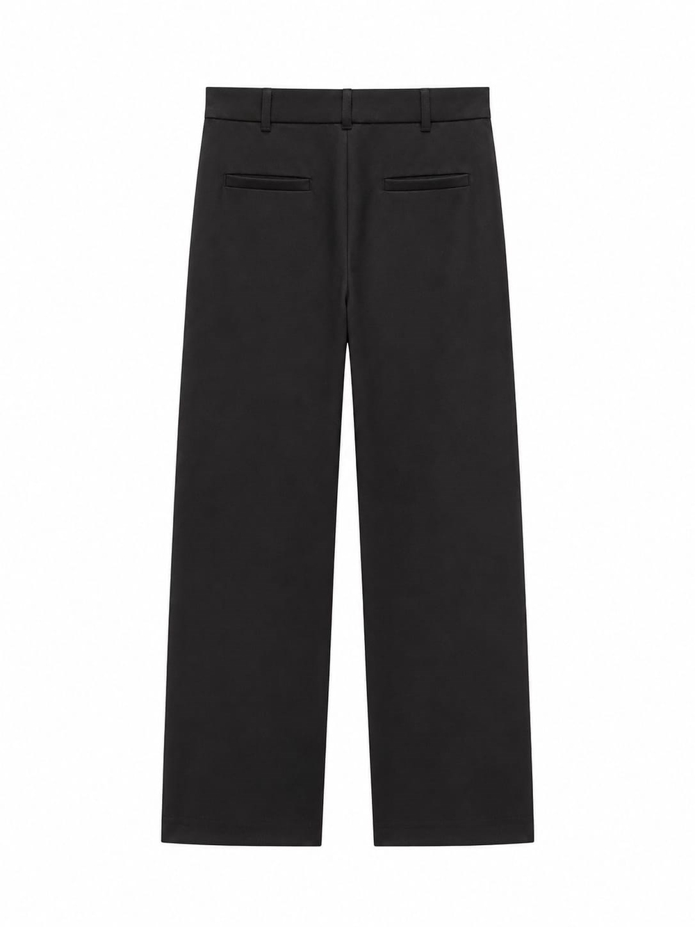 Azura Siyah Gizli Cep Detaylı Mini Flare Pantolon
