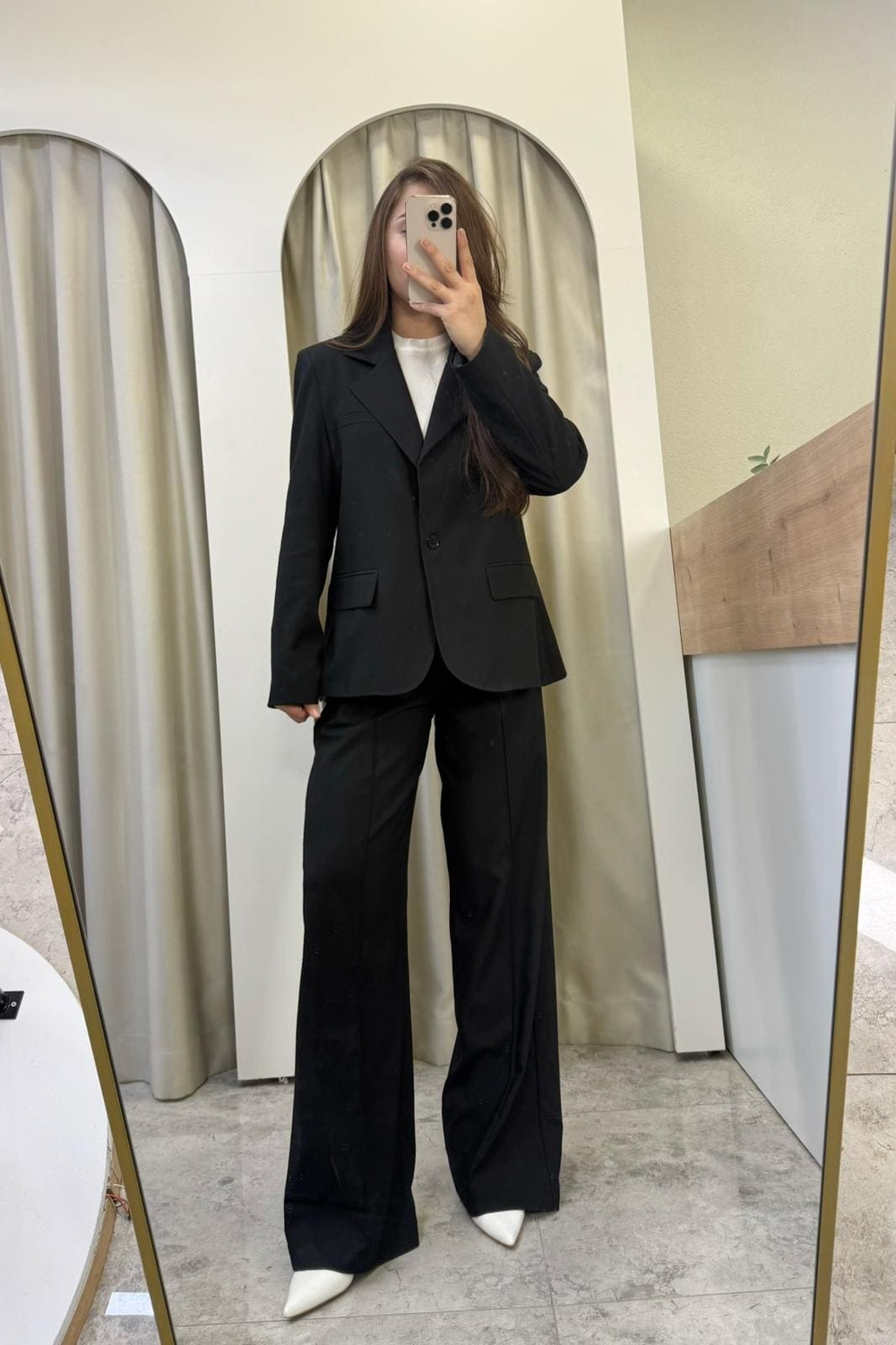 Belina Gömlek Detaylı Blazer Takım