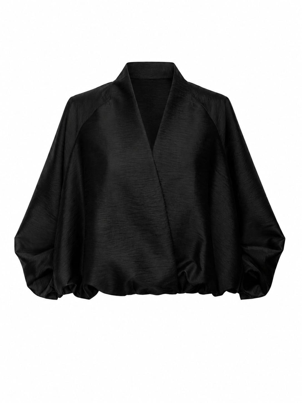 Carter Siyah Kruvaze Bomber Ceket